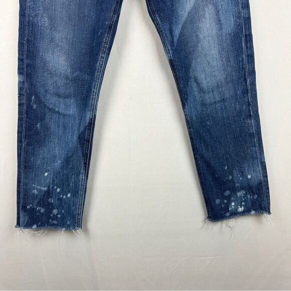 Joe’s Jeans the Smith distressed wash raw hem mid rise straight crop jeans 27 - Picture 4 of 6